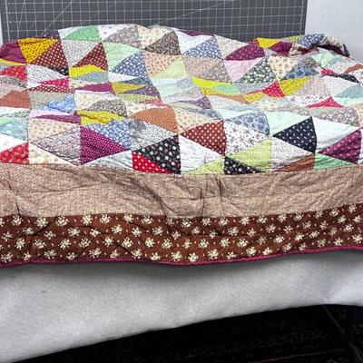 WOW! Calico Paisley Triangle Quilt 