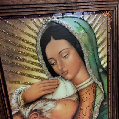Our lady of Guadalupe with the POPE?