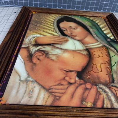 Our lady of Guadalupe with the POPE?