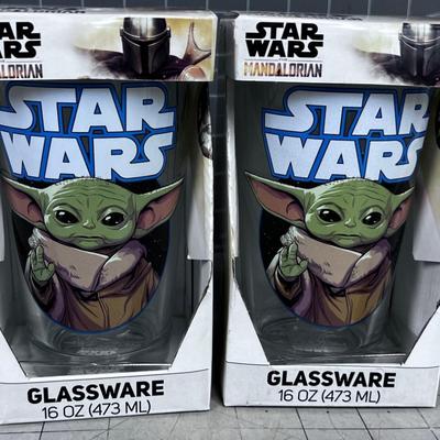 2 new 16oz STAR WARS Tumbler GLASSES 
