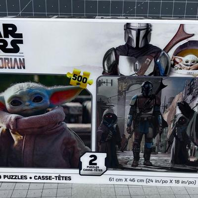 2 NEW STAR WARS PUZZLES OF MANDALORIAN 