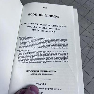 1980 Hard Back 150th Year Anniversary Edition of BOOK OF MORMON, a Facsimile Edition. 
