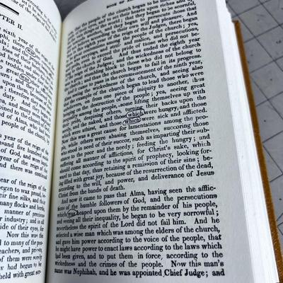 1980 Hard Back 150th Year Anniversary Edition of BOOK OF MORMON, a Facsimile Edition. 