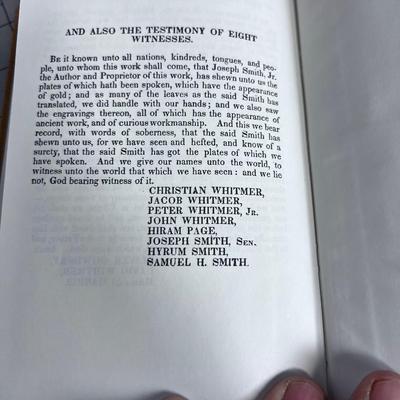 1980 Hard Back 150th Year Anniversary Edition of BOOK OF MORMON, a Facsimile Edition. 