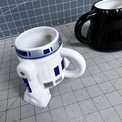 Darth Vader and R2D2 Mugs Ceramic