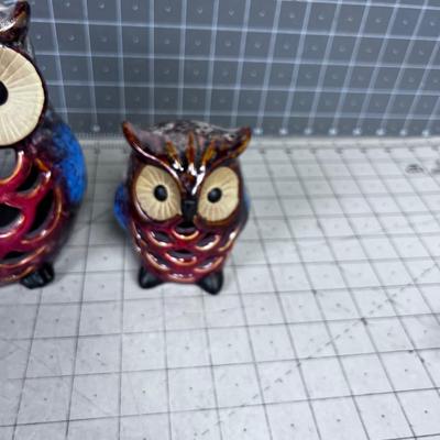 2 Ceramic Owls CUTE!!!