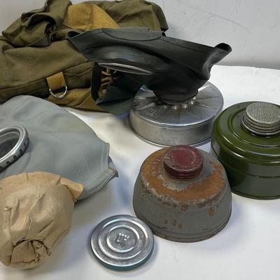 WWII Military Gas Masks, Bags, Ect. Collection