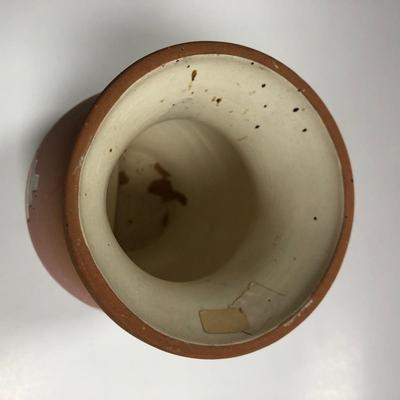 Vintage signed D Lenfer Native American Sioux Pottery vase