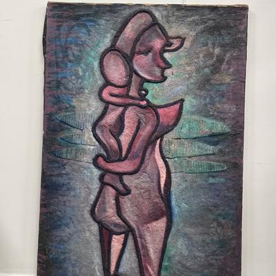 Charles Melohs Granular in Color Mother and Child