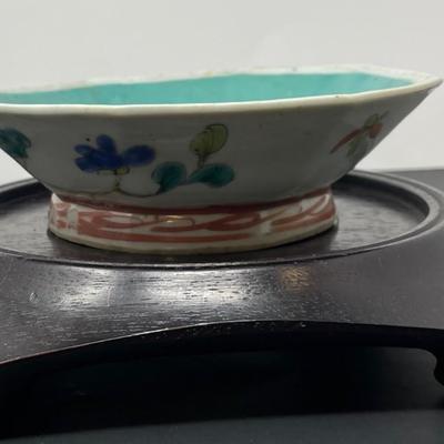 Antique Chinese dish bowl Qing Dynasty era