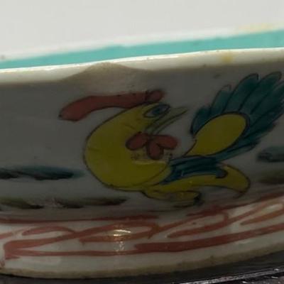 Antique Chinese dish bowl Qing Dynasty era