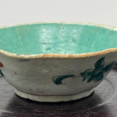 Antique Chinese dish bowl Qing Dynasty era