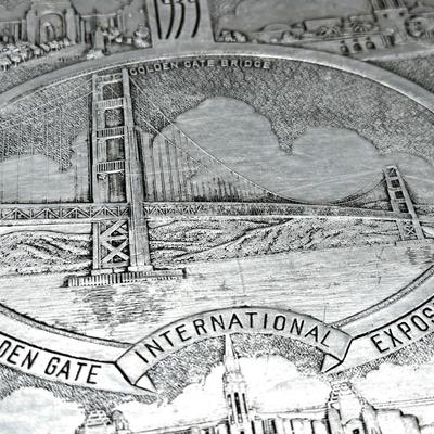 LOT 28 - BIN 1939 Golden Gate International Exhibition - Standard Oil Trivet - San Francisco