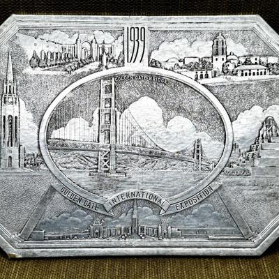 LOT 28 - BIN 1939 Golden Gate International Exhibition - Standard Oil Trivet - San Francisco