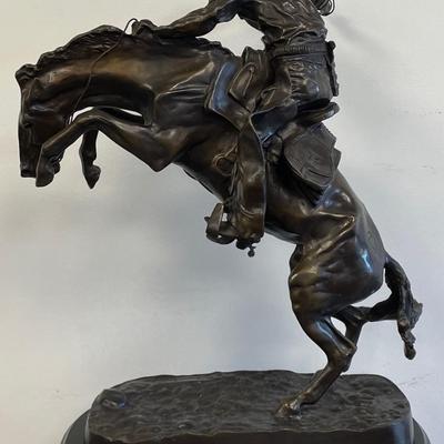 Fredrick Remington â€œBRONCO BUSTER" Bronze Sculpture