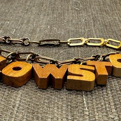 LOT 29 - BIN Vintage Souvenir Yellowstone Bracelet