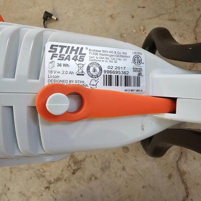 Pair of Stihl FSA45 Rechargeable Trimmers (G2-JS)