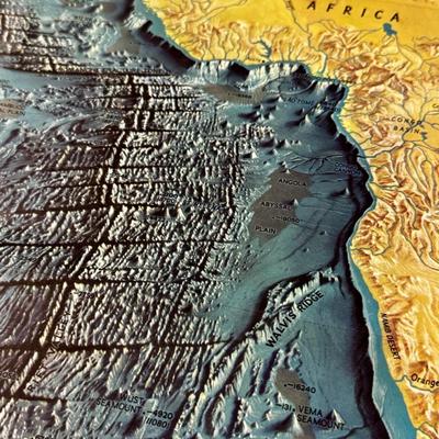 LOT 31 - BIN Vintage Ocean Floor Map Collection - Atlantic Pacific Indian