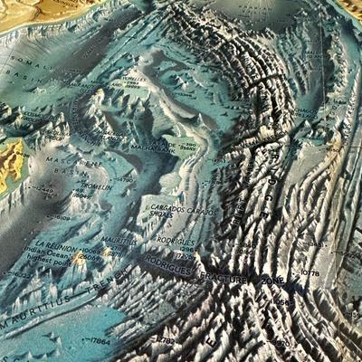 LOT 31 - BIN Vintage Ocean Floor Map Collection - Atlantic Pacific Indian