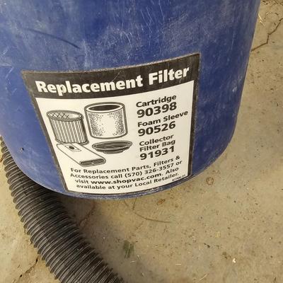 Shop Vac Wet/Dry Vacuum w/ Mount (G2-JS)