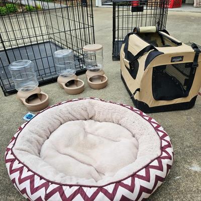 Collection of Pet Crates, Carriers & More (G2-JS)