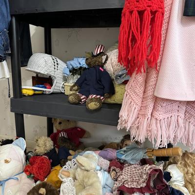 Vintage kids clothes and toys