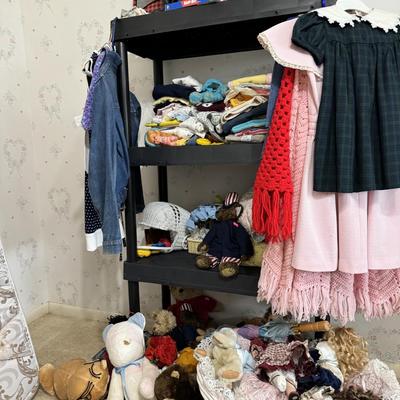 Vintage kids clothes and toys