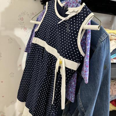 Vintage kids clothes and toys