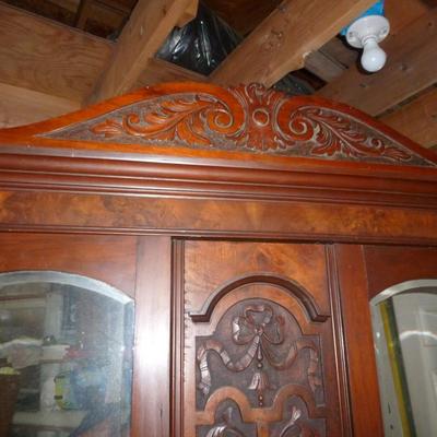 Solid Wood Mahogany Armoire
