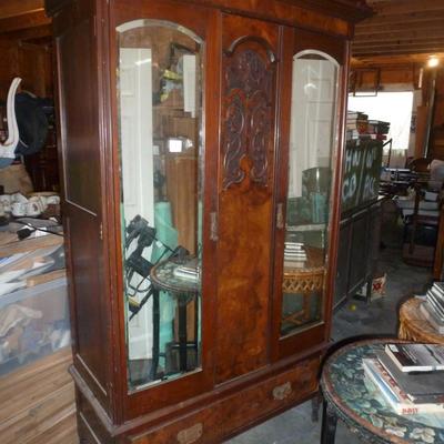 Solid Wood Mahogany Armoire