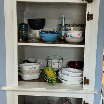 Corningware and pottery dishes