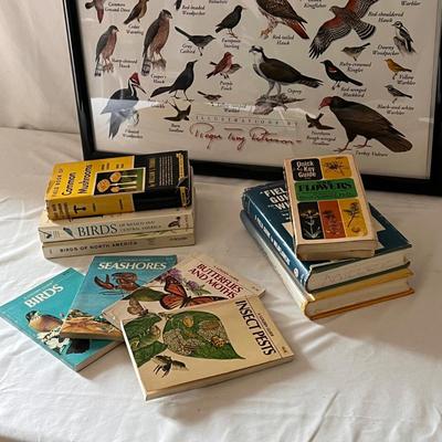Field Guide Books and Two Framed Prints (D-DZ)