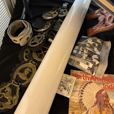 Boy Scout items and Horse Books