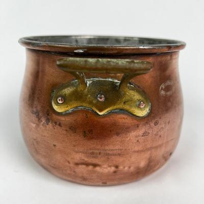 001 GebrÃ¼der Schwabenland Copper Stock Pot With Two Handles