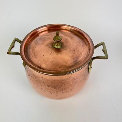 001 GebrÃ¼der Schwabenland Copper Stock Pot With Two Handles