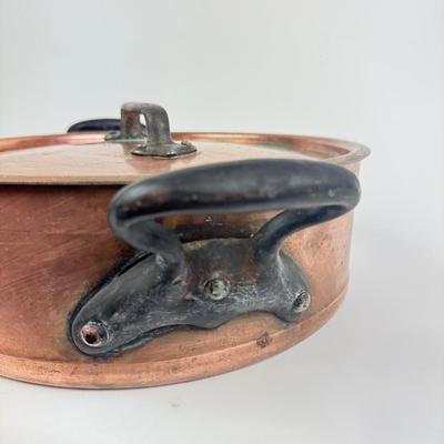 008 GebrÃ¼der Schwabenland Large Double Handle Copper Stock Pot