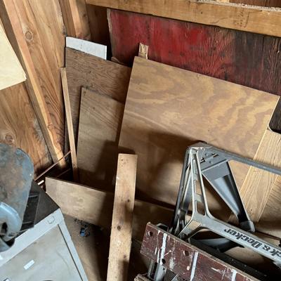 Misc. tools & wood