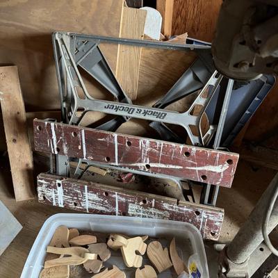 Misc. tools & wood