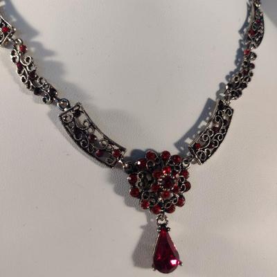 Assortment of Colorful Estate Jewelry Necklaces and Earrings (#2)