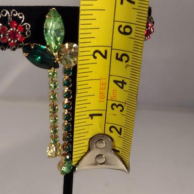 Assortment of Colorful Estate Jewelry Necklaces and Earrings (#2)