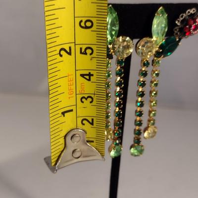 Assortment of Colorful Estate Jewelry Necklaces and Earrings (#2)