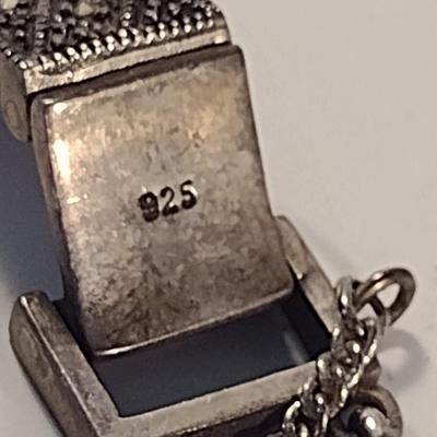 Vintage Marcasite Sterling Silver .925 Bracelet (#3)