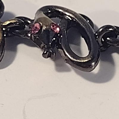 Eye-Catching Jeweled Skull Choker Jewelry Necklace with Earrings (#4)