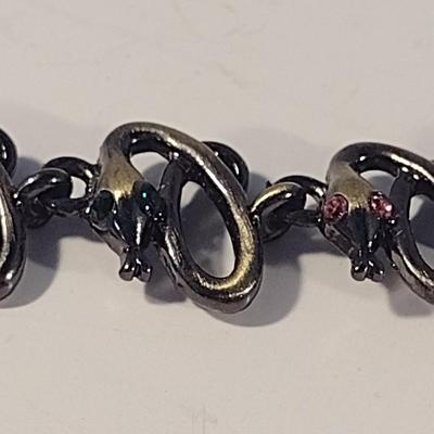 Eye-Catching Jeweled Skull Choker Jewelry Necklace with Earrings (#4)