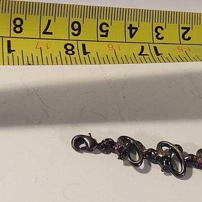 Eye-Catching Jeweled Skull Choker Jewelry Necklace with Earrings (#4)