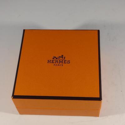 Vintage Hermes Paris, France Wide Band Enamel Horse Theme Bangle with Box (#6)