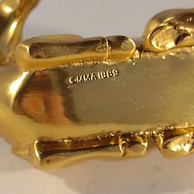 Metropolitan Museum of Art Gilded Tang Dynasty Horse Statuette 1989