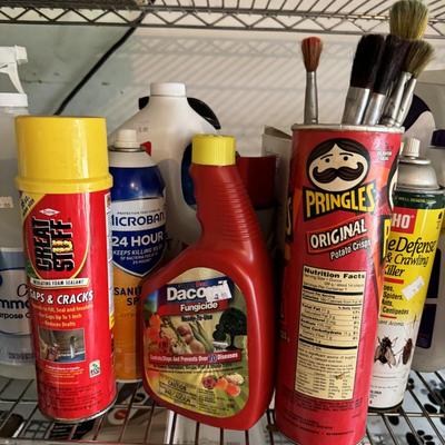 Shelf & Cleaning and yard supplies