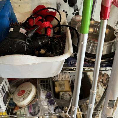 Shelf & Cleaning and yard supplies