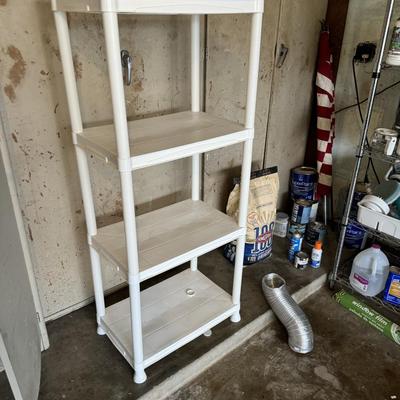 Shelf & Cleaning and yard supplies